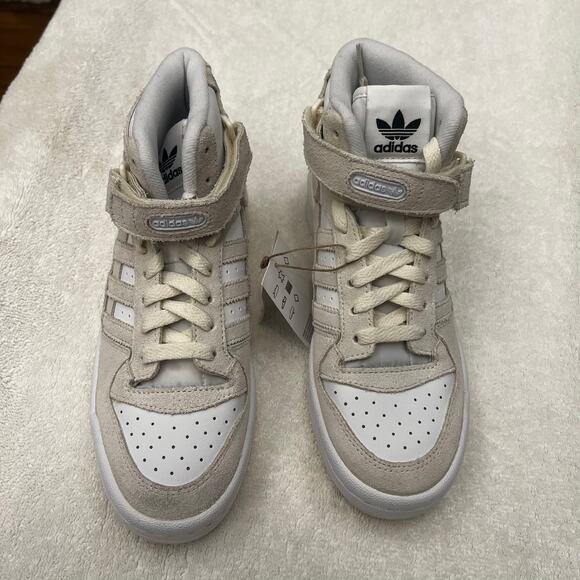 Adidas Forum Mid Cloud White Women's sz 6 US NWOB HQ9949 - Picture 2 of 14